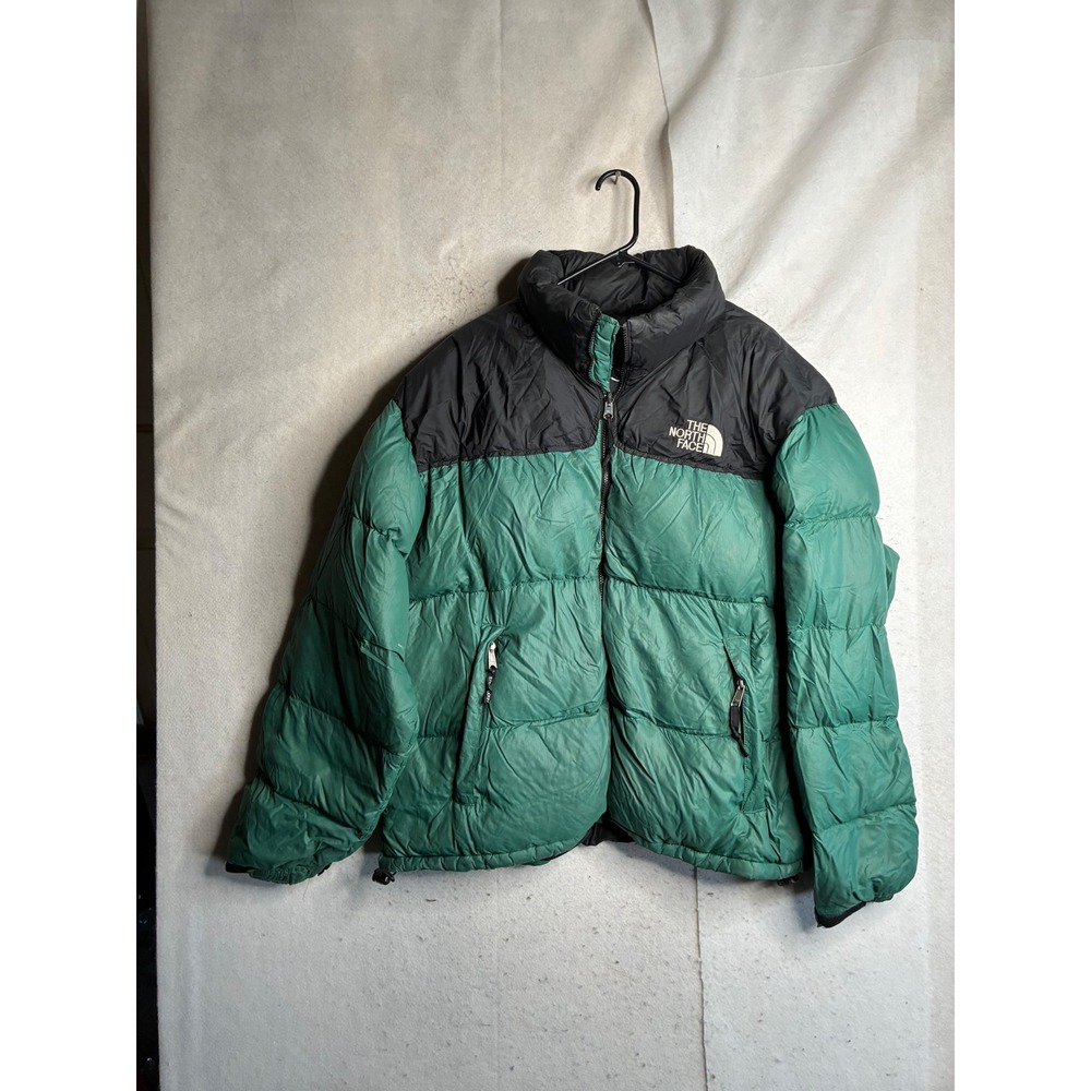 The North Face Nuptse 700 Down Puffer Jacket Green Black NF002YO Mens Xxl